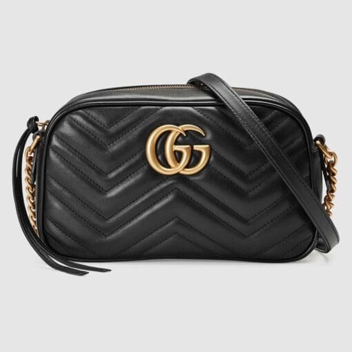 black Gucci Marmont small matelasse shoulder bag USA