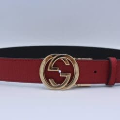 Reversible GG Buckle Leather Belt - Brands Gateway