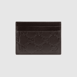 Signature Web Card Case Brown - Brands Gateway